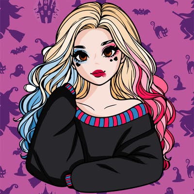 a beautiful girl in a big sweatshirt