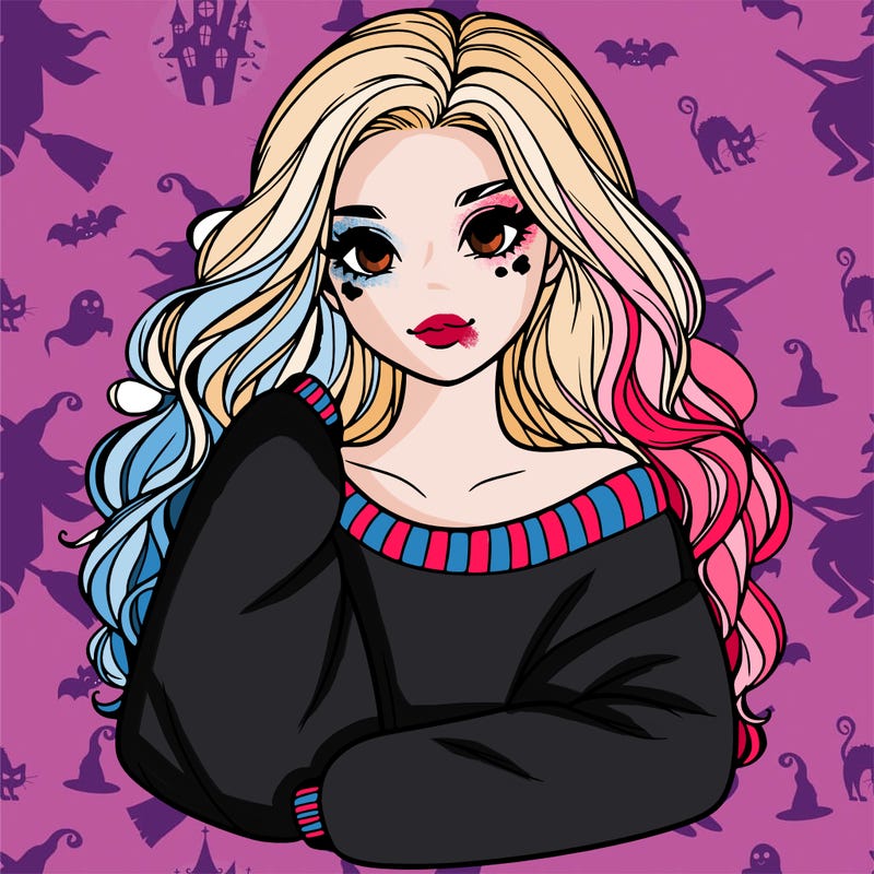 a beautiful girl in a big sweatshirt