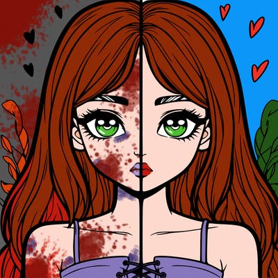 realistic girl split