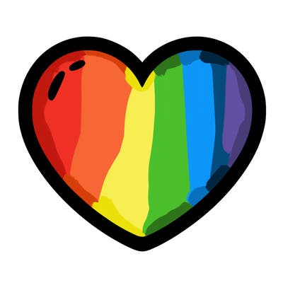 a blank heart