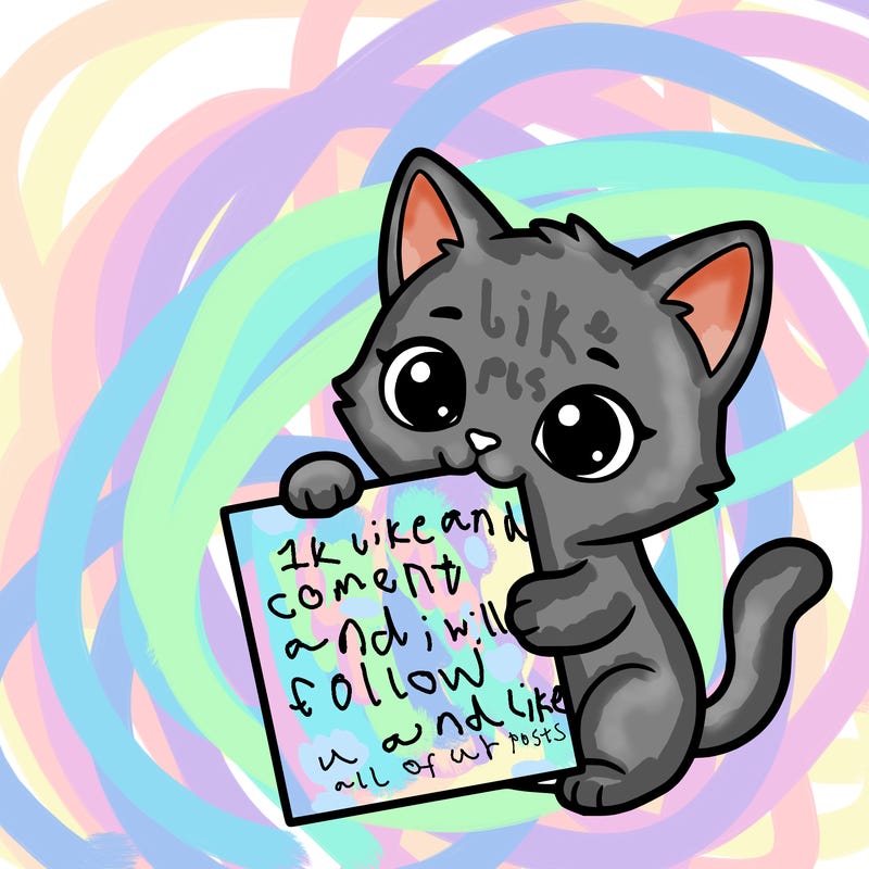 a small cat with a blank sheet of paper in its hand. the cat is sooooooo cute!