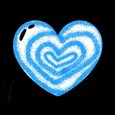 a blank heart