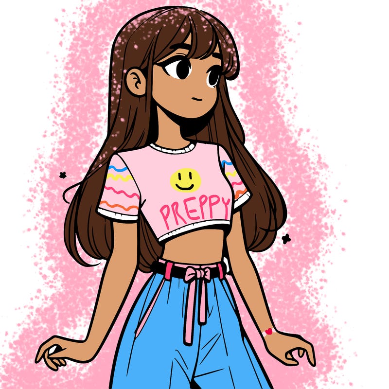 girl in a cute crop top