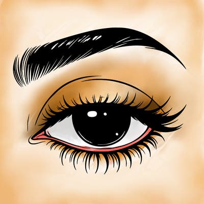 eye closed realistic