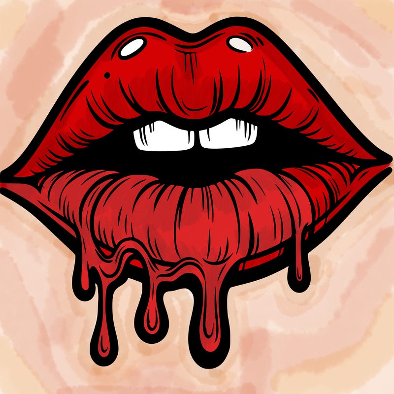 lips that look realistic and drip