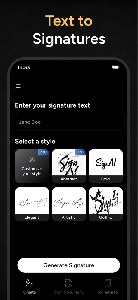 eSign AI - AI Signature Maker - Productivity App | MWM