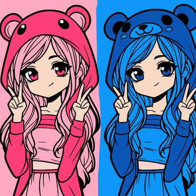 teen girl in animal costume