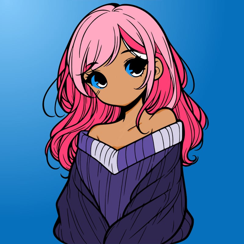 shy pretty girl wearing a sweater that is falling off one shoulder portrait