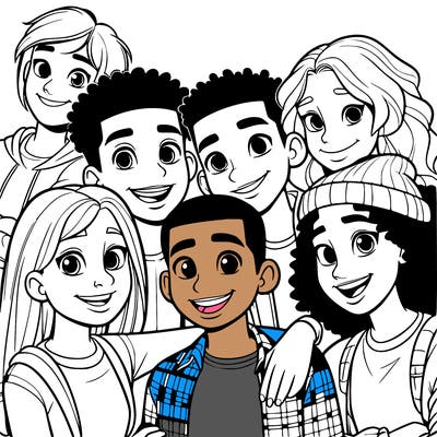 a mixed friend group