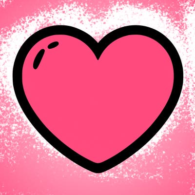 a blank heart