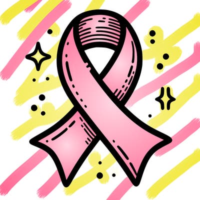 ribbon symbol of national breast cancer awareness month