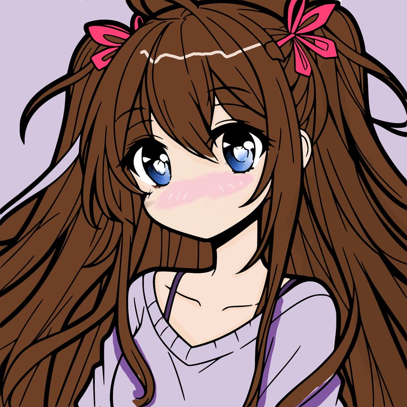 anime girl with long hair