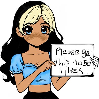 realistic pretty girl holding blank sign