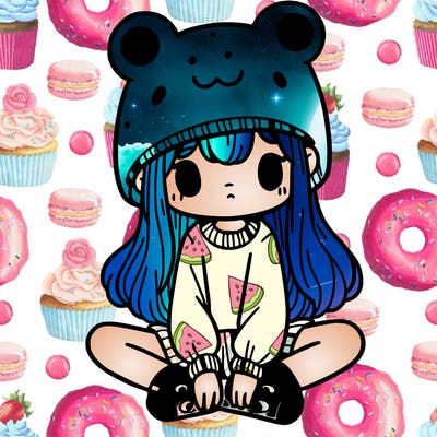 a girl wearing a frog hat and some frog socks