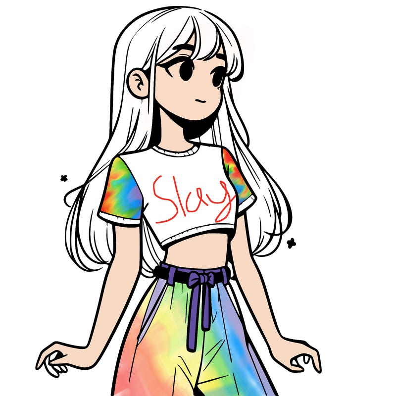 girl in a cute crop top