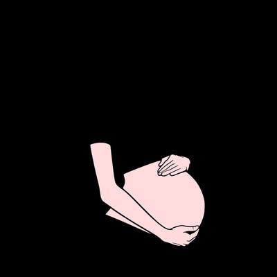 realistic pregnant girl