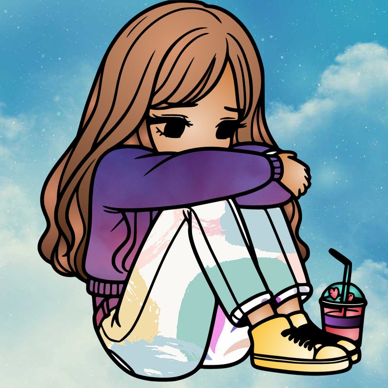 a girl  after a breakup