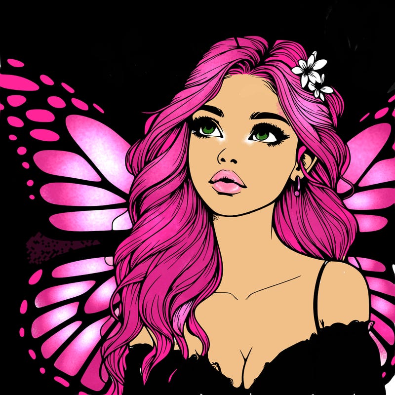 butterfly fairy realistic girl