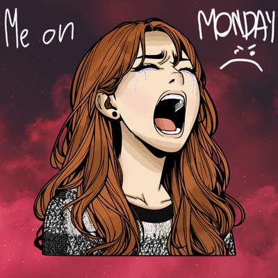 screaming realistic, girl