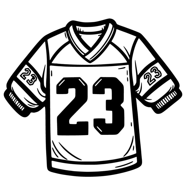 jersey with 23 on back