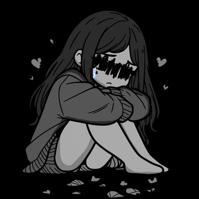 a girl after a breakup