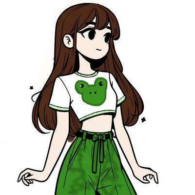 girl in a cute crop top