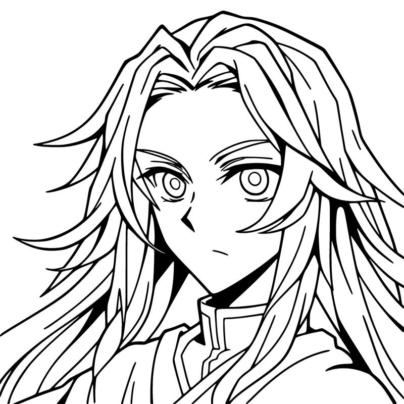 anime male with long white hair