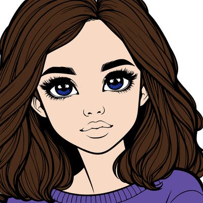 realistic girl whith cute eyes