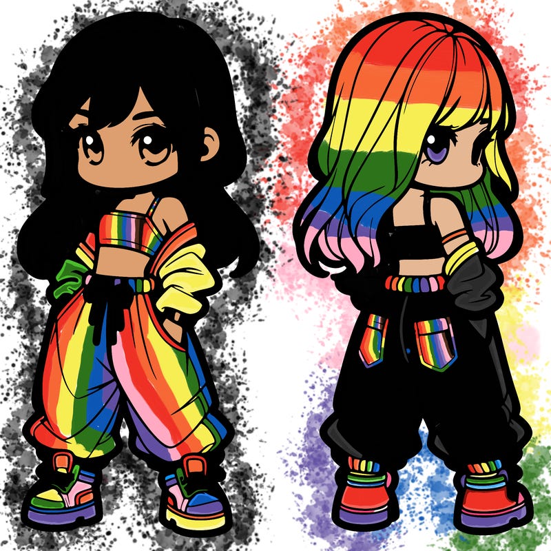 girl in crop top and baggy pants