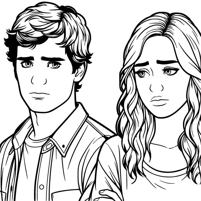 two realistic friends that just had a friendship breakup