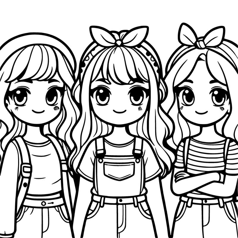 3 friends girls