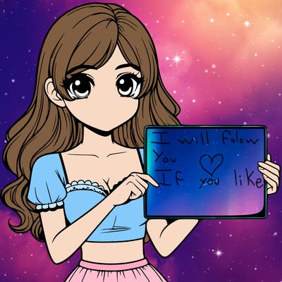realistic pretty girl holding blank sign