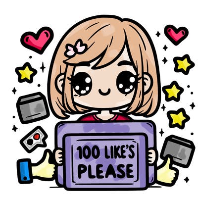 100 like’s please
