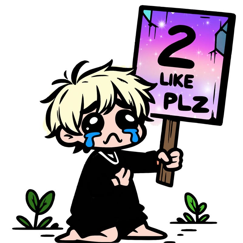 small poor toddler crying with sign that says 2 like plz