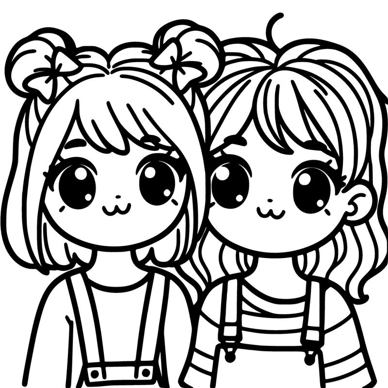 two girls who are friends
