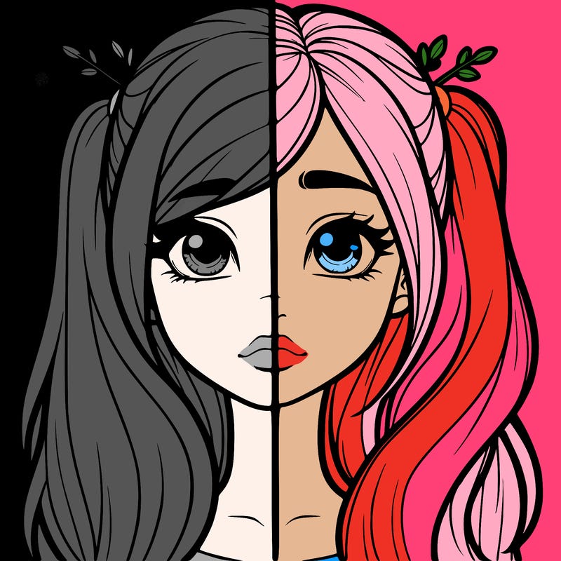 realistic girl split