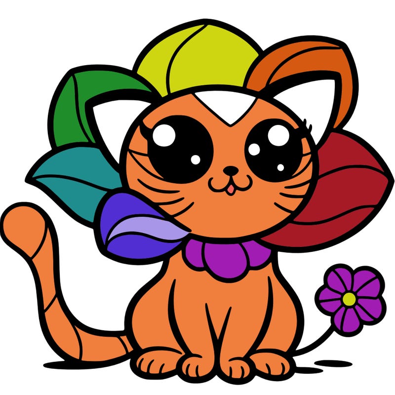 flower cat