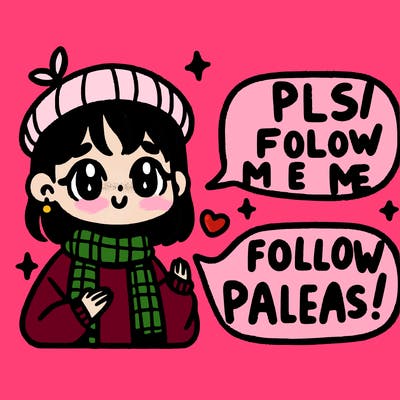 girl saying pls follow me