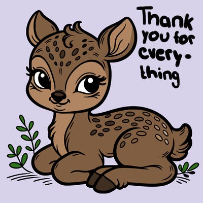 baby deer