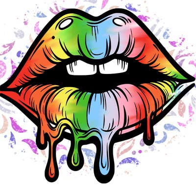 lips that look realistic and drip