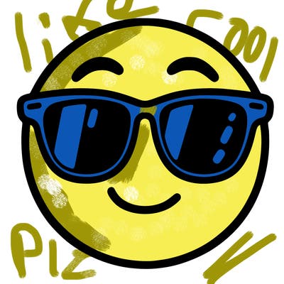 emoji with sunglasses