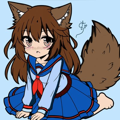 wolf girl anime