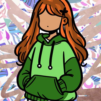 girl in sweatshirt