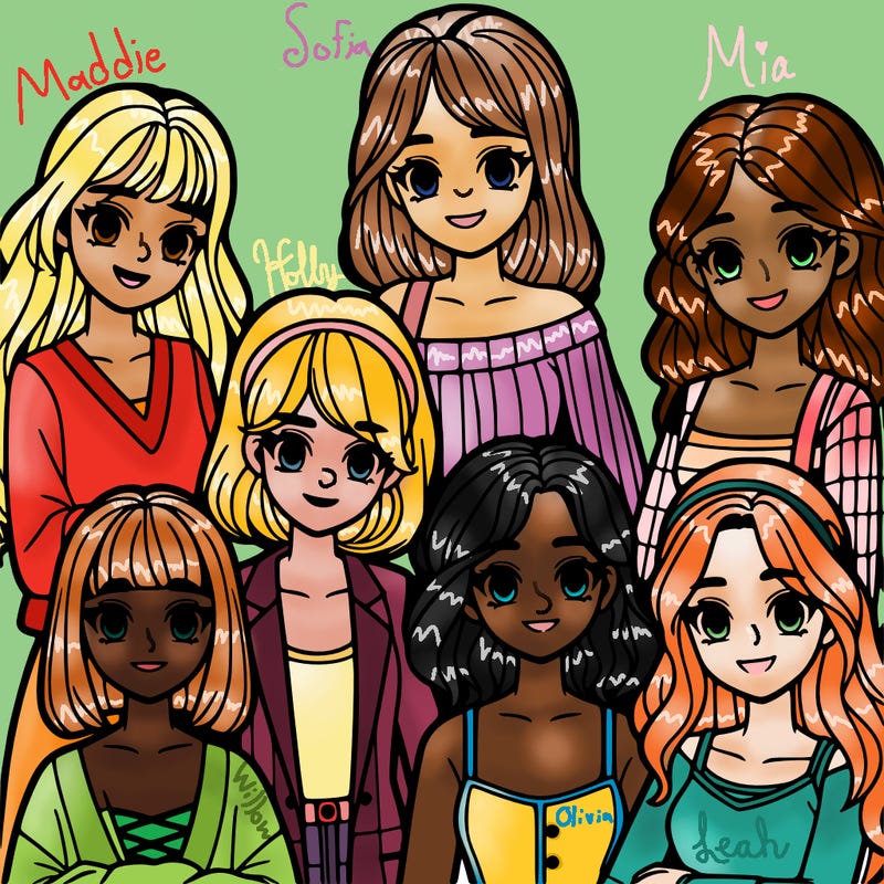 group of girls