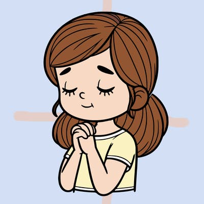 girl praying