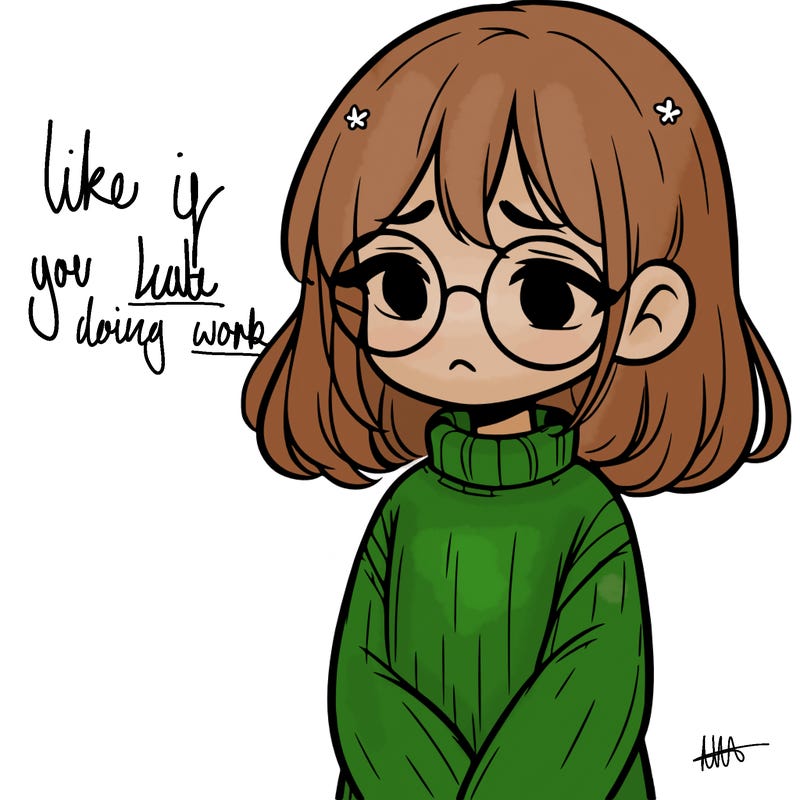 sad girl with glasses in a sweater