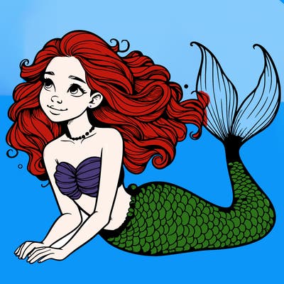 a realistic mermaid