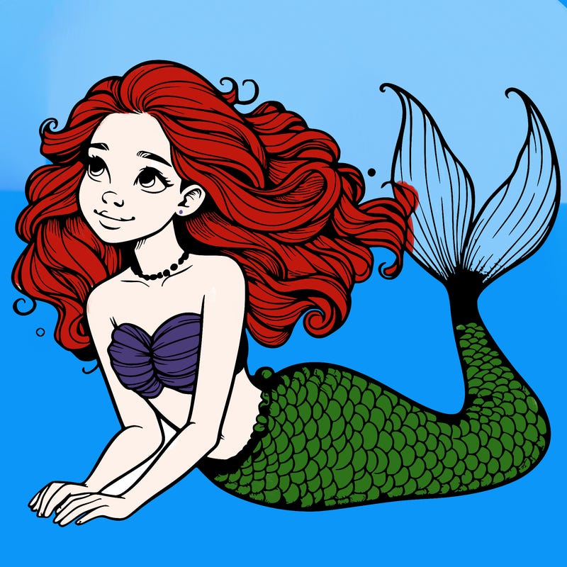 a realistic mermaid