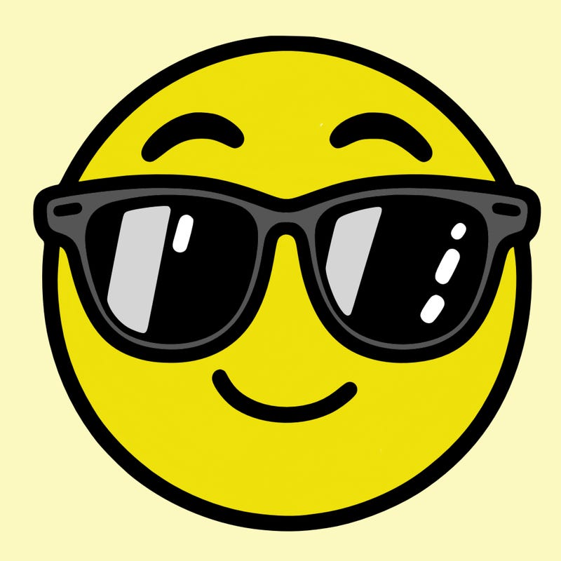 emoji with sunglasses