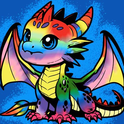 fierce baby night dragon